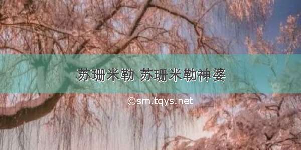 苏珊米勒 苏珊米勒神婆