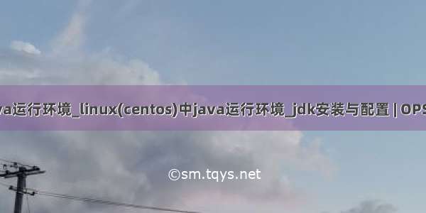 linux java运行环境_linux(centos)中java运行环境_jdk安装与配置 | OPS技术联盟