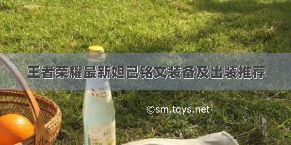 王者荣耀最新妲己铭文装备及出装推荐