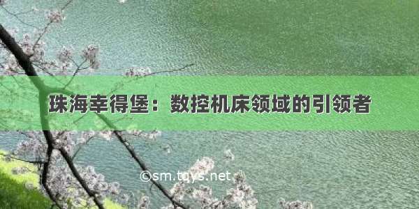 珠海幸得堡：数控机床领域的引领者