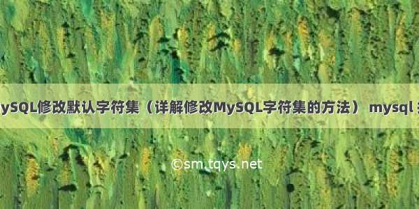 LinuxMySQL修改默认字符集（详解修改MySQL字符集的方法） mysql 授权代理