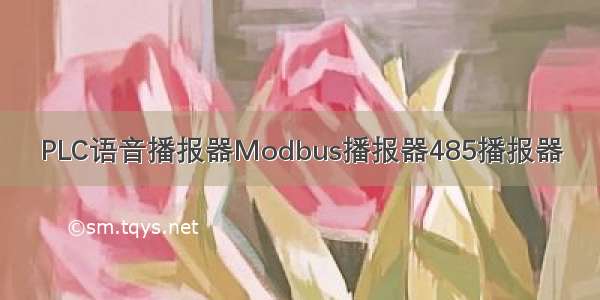 PLC语音播报器Modbus播报器485播报器