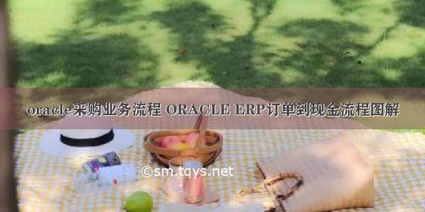 oracle采购业务流程 ORACLE ERP订单到现金流程图解