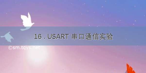 16 . USART 串口通信实验