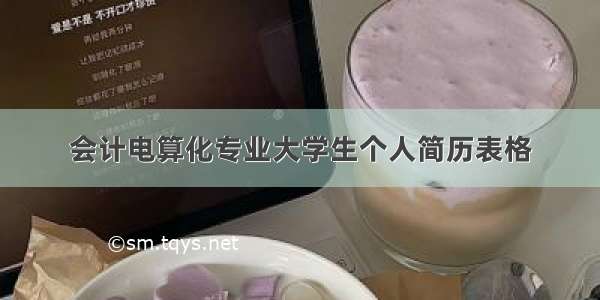 会计电算化专业大学生个人简历表格