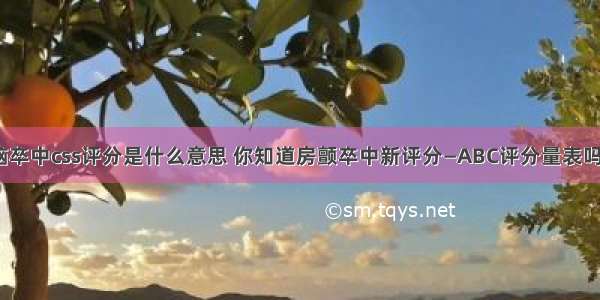 脑卒中css评分是什么意思 你知道房颤卒中新评分—ABC评分量表吗？