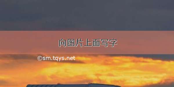 向图片上面写字