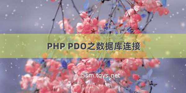 PHP PDO之数据库连接