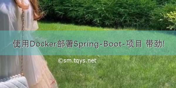使用Docker部署Spring-Boot-项目 带劲!