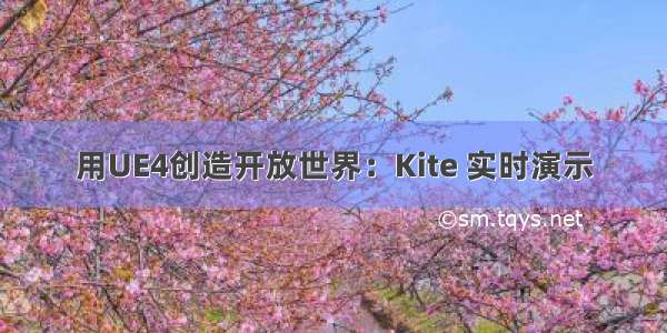 用UE4创造开放世界：Kite 实时演示