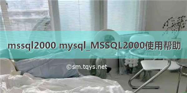 mssql2000 mysql_MSSQL2000使用帮助