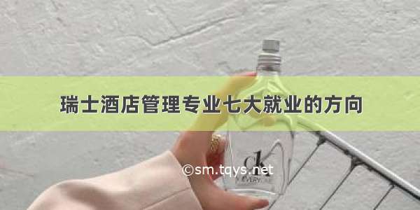 瑞士酒店管理专业七大就业的方向