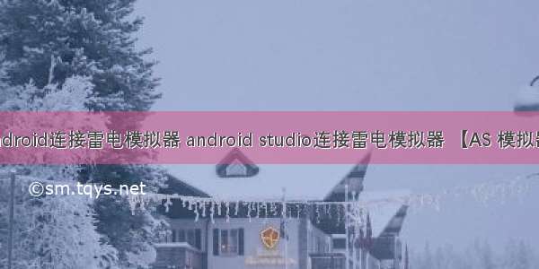 android连接雷电模拟器 android studio连接雷电模拟器 【AS 模拟器】