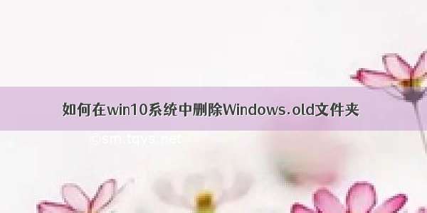 如何在win10系统中删除Windows.old文件夹