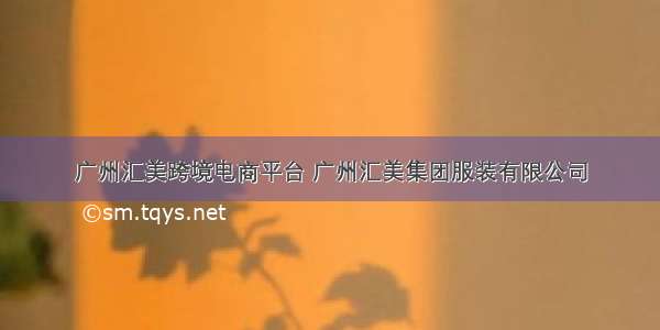 广州汇美跨境电商平台 广州汇美集团服装有限公司