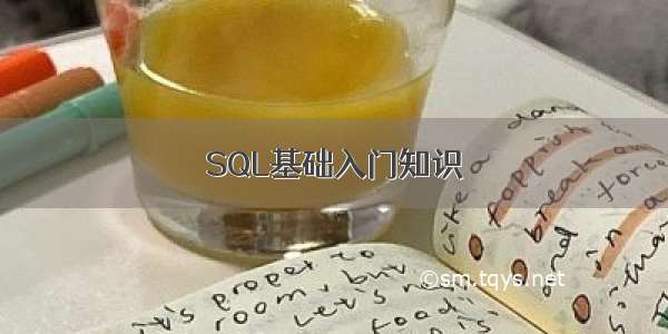 SQL基础入门知识