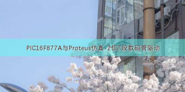 PIC16F877A与Proteus仿真-2位7段数码管驱动