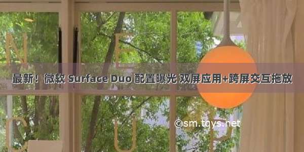 最新！微软 Surface Duo 配置曝光 双屏应用+跨屏交互拖放