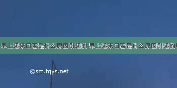 84健康/早上起来口苦是什么原因引起的 早上起来口苦是什么原因引起的吃什么药