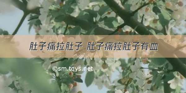 肚子痛拉肚子 肚子痛拉肚子有血