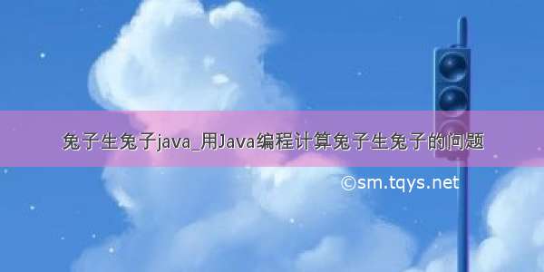 兔子生兔子java_用Java编程计算兔子生兔子的问题