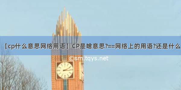 【cp什么意思网络用语】CP是啥意思?==网络上的用语?还是什么?