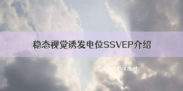 稳态视觉诱发电位SSVEP介绍
