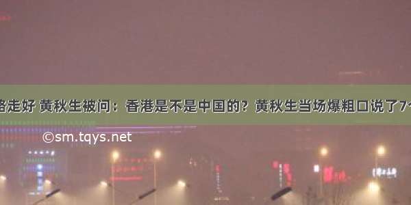 一路走好 黄秋生被问：香港是不是中国的？黄秋生当场爆粗口说了7个字