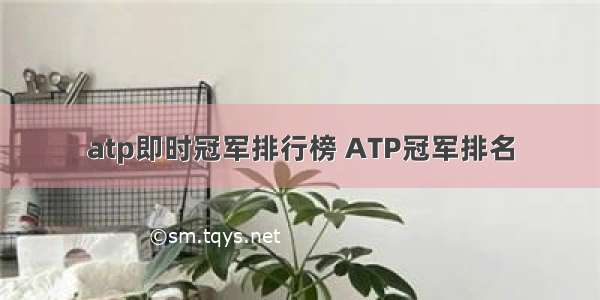 atp即时冠军排行榜 ATP冠军排名