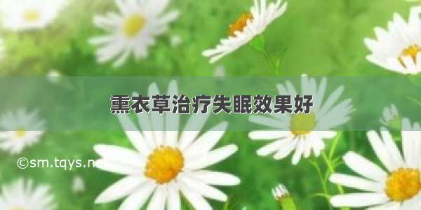 熏衣草治疗失眠效果好