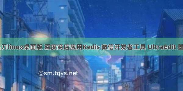 墨刀linux桌面版 深度商店应用Kedis 微信开发者工具 UltraEdit 墨刀