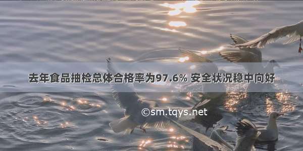 去年食品抽检总体合格率为97.6% 安全状况稳中向好