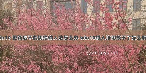 win10 更新后不能切换输入法怎么办 win10输入法切换不了怎么解决