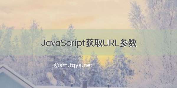 JavaScript获取URL参数