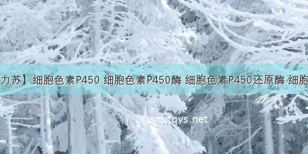 【为力苏】细胞色素P450 细胞色素P450酶 细胞色素P450还原酶 细胞色素...