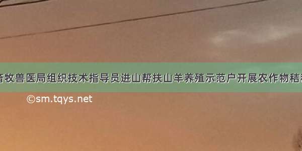 湖北宜都市畜牧兽医局组织技术指导员进山帮扶山羊养殖示范户开展农作物秸秆综合利用技