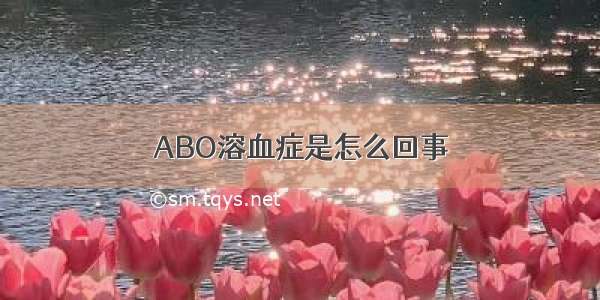 ABO溶血症是怎么回事