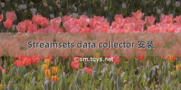 Streamsets data collector 安装