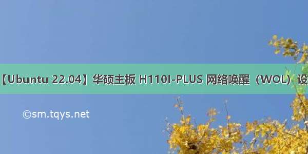 【Ubuntu 22.04】华硕主板 H110I-PLUS 网络唤醒（WOL）设置