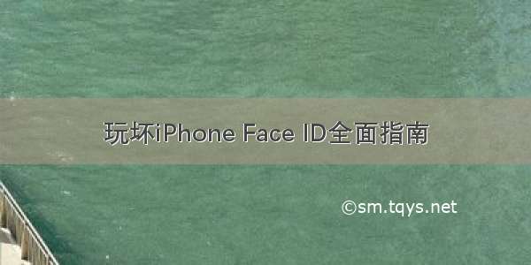 玩坏iPhone Face ID全面指南