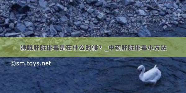 睡眠肝脏排毒是在什么时候？_中药肝脏排毒小方法