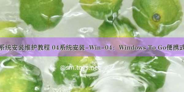 计算机硬件  系统安装维护教程 04系统安装-Win-04：Windows To Go便携式系统U盘制作