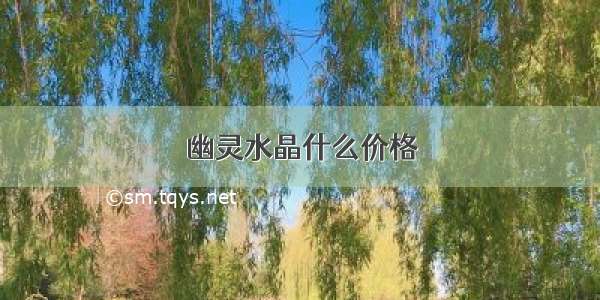 幽灵水晶什么价格