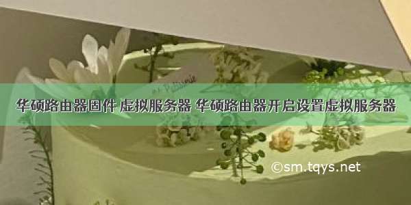 华硕路由器固件 虚拟服务器 华硕路由器开启设置虚拟服务器