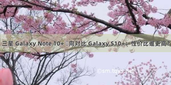 三星 Galaxy Note 10+ 橫向对比 Galaxy S10+：性价比谁更高？