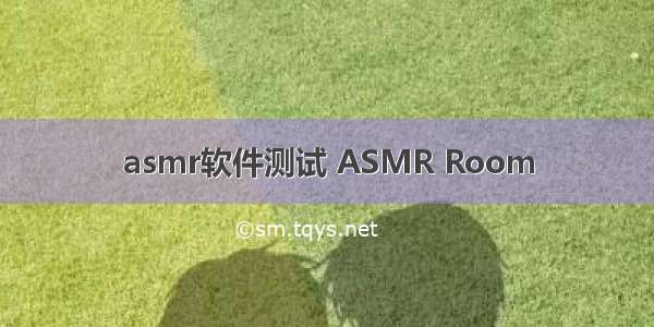 asmr软件测试 ASMR Room