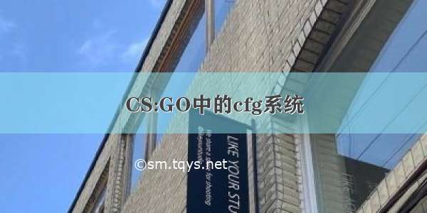 CS:GO中的cfg系统