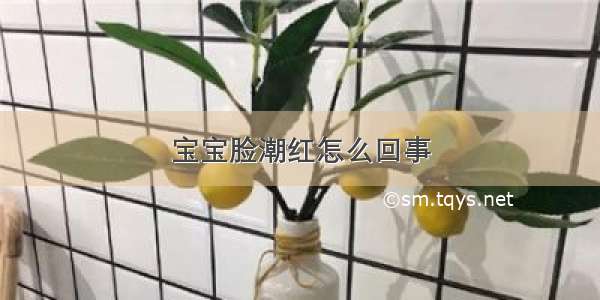 宝宝脸潮红怎么回事