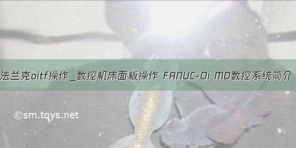 法兰克oitf操作_数控机床面板操作 FANUC-Oi MD数控系统简介