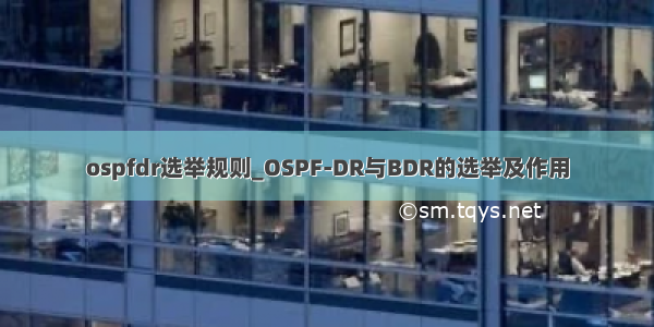 ospfdr选举规则_OSPF-DR与BDR的选举及作用